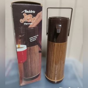Vintage Alladins Pump-A-Drink Thermos Item # P-150